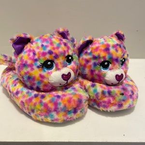 Super cute and colorful Build A Bear slippers